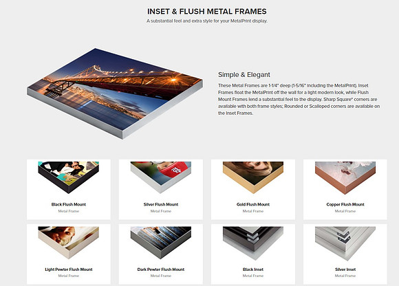 printer flush metal frame
