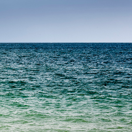 St Lunaire vagues d'émeraude - emerald waves 50x50