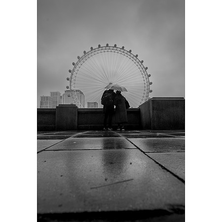 Les amoureux devant la grande roue, l'oeil de Londres
