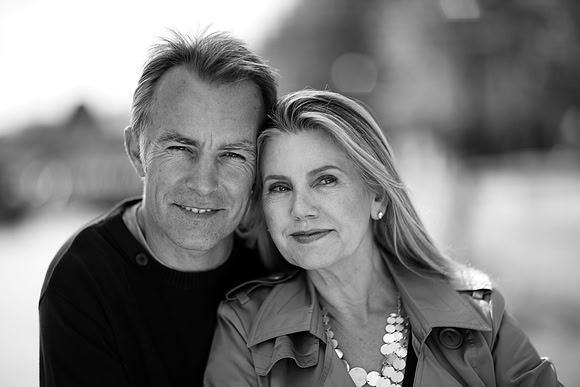 romantic couple B & W